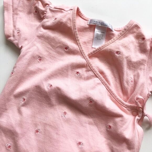 Janie & Jack floral kimono jumpsuit GUC 3-6 months - Picture 2 of 4